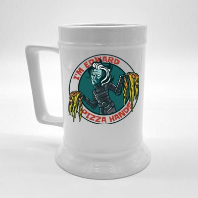 Edward Pizza Hands Parody Beer Stein