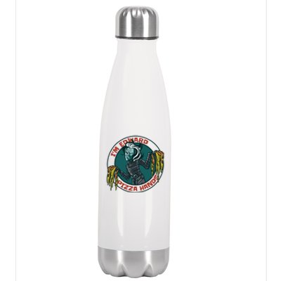 Edward Pizza Hands Parody Stainless Steel Insulated Water Bottle