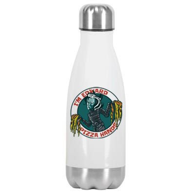 Edward Pizza Hands Parody Stainless Steel Insulated Water Bottle