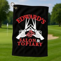 Edward's Salon & Topiary Golf Towel