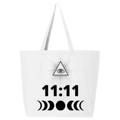 Eleven Eleven 11:11 Numerology Law Of Attraction New Age 25L Jumbo Tote