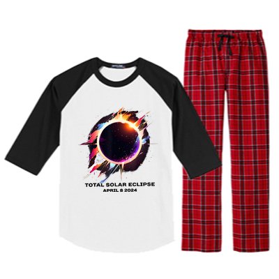 Eclipse Event 2024 Total Solar Eclipse Raglan Sleeve Pajama Set