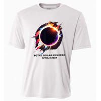 Eclipse Event 2024 Total Solar Eclipse Cooling Performance Crew T-Shirt