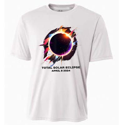 Eclipse Event 2024 Total Solar Eclipse Cooling Performance Crew T-Shirt