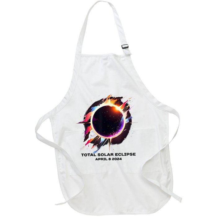 Eclipse Event 2024 Total Solar Eclipse Full-Length Apron With Pockets