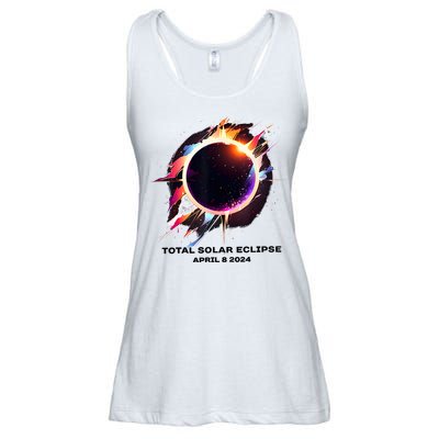 Eclipse Event 2024 Total Solar Eclipse Ladies Essential Flowy Tank