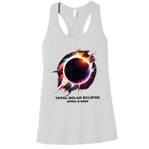 Eclipse Event 2024 Total Solar Eclipse Women's Racerback Tank