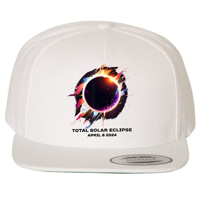 Eclipse Event 2024 Total Solar Eclipse Wool Snapback Cap