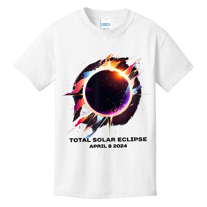 Eclipse Event 2024 Total Solar Eclipse Kids T-Shirt