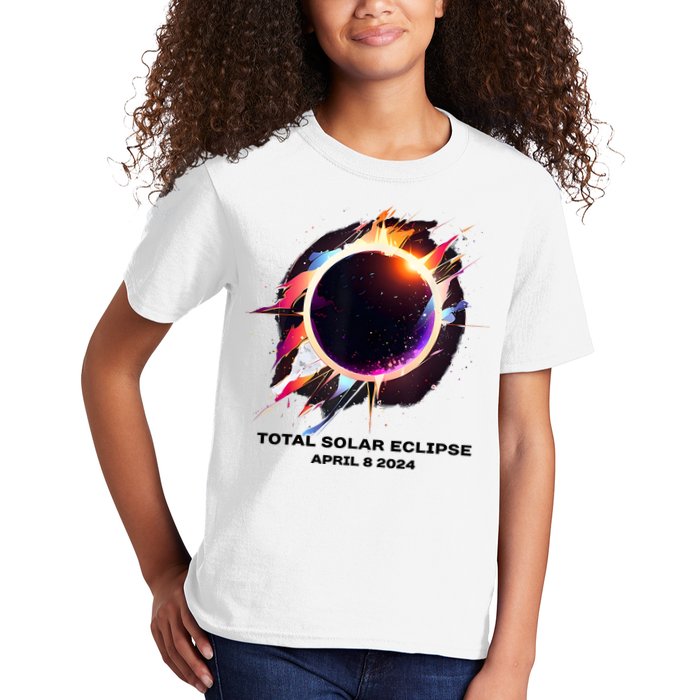 Eclipse Event 2024 Total Solar Eclipse Kids T-Shirt