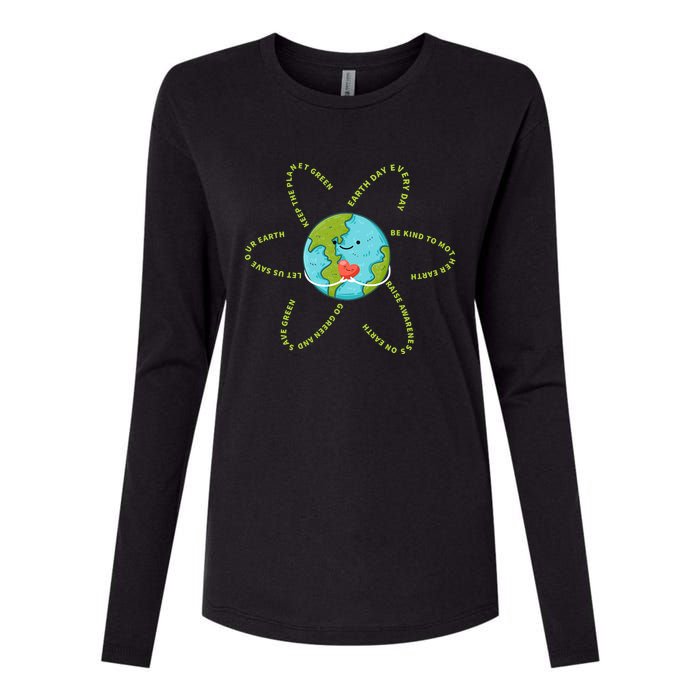 Earthday Everyday 54th Anniversary 2024 Earth Day Womens Cotton Relaxed Long Sleeve T-Shirt