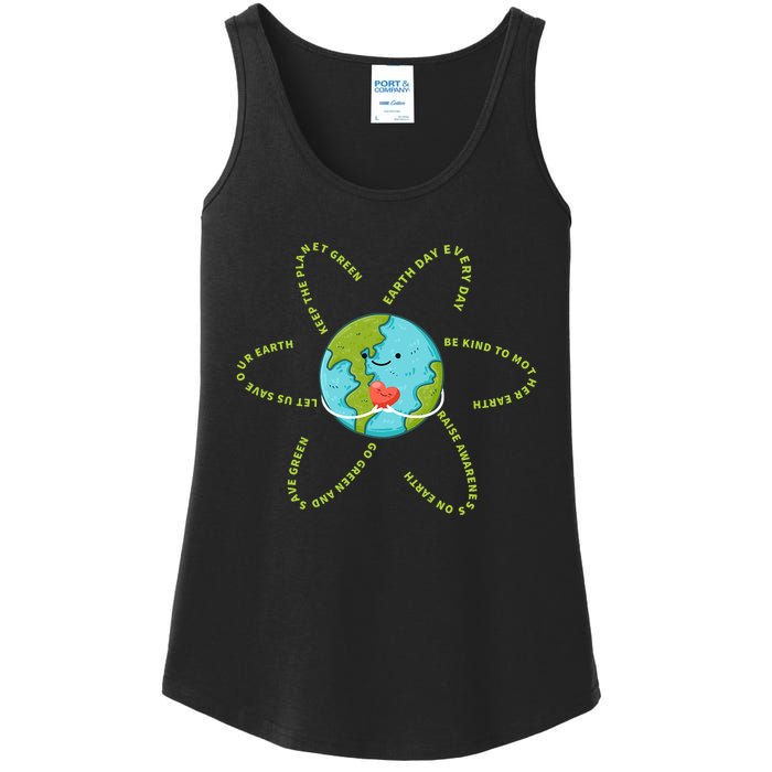 Earthday Everyday 54th Anniversary 2024 Earth Day Ladies Essential Tank