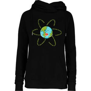 Earthday Everyday 54th Anniversary 2024 Earth Day Womens Funnel Neck Pullover Hood