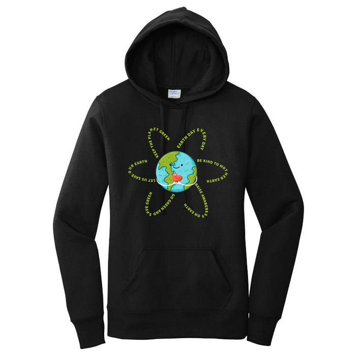 Earthday Everyday 54th Anniversary 2024 Earth Day Women's Pullover Hoodie