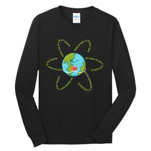 Earthday Everyday 54th Anniversary 2024 Earth Day Tall Long Sleeve T-Shirt