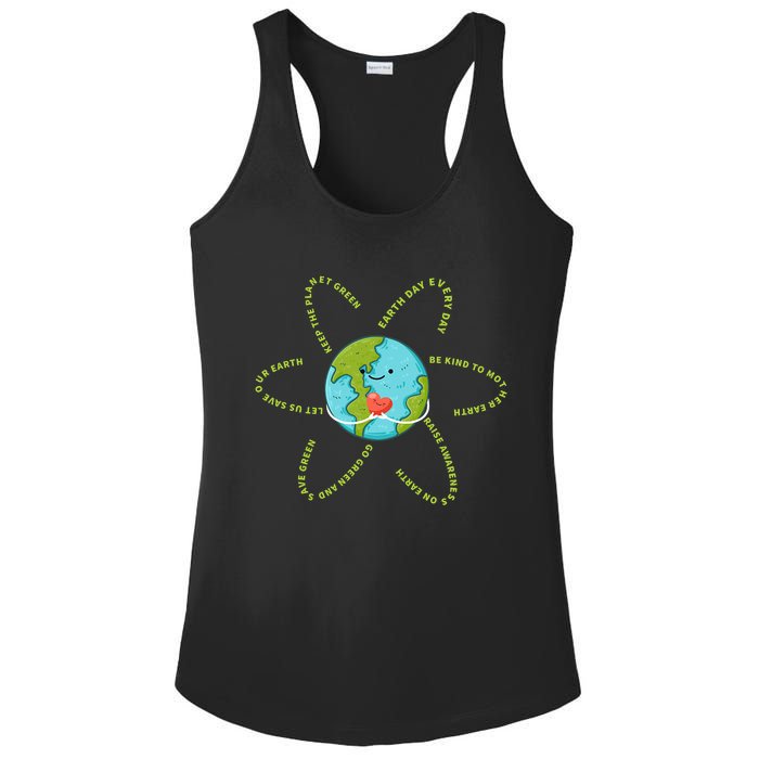 Earthday Everyday 54th Anniversary 2024 Earth Day Ladies PosiCharge Competitor Racerback Tank