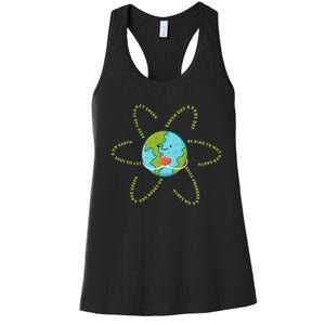 Earthday Everyday 54th Anniversary 2024 Earth Day Women's Racerback Tank