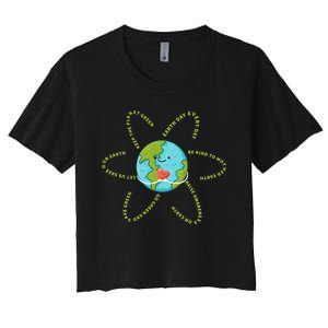 Earthday Everyday 54th Anniversary 2024 Earth Day Women's Crop Top Tee