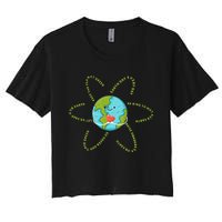 Earthday Everyday 54th Anniversary 2024 Earth Day Women's Crop Top Tee