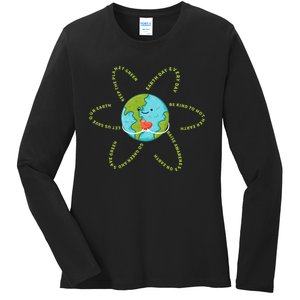 Earthday Everyday 54th Anniversary 2024 Earth Day Ladies Long Sleeve Shirt