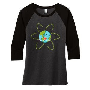 Earthday Everyday 54th Anniversary 2024 Earth Day Women's Tri-Blend 3/4-Sleeve Raglan Shirt