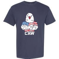 Eagle Eyes American Flag Patriotic 4th Of July USA Gift Garment-Dyed Heavyweight T-Shirt