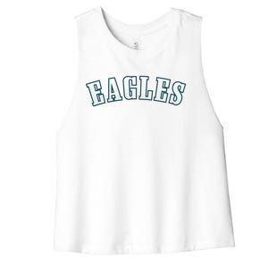 Eagles Women's Racerback Cropped Tank