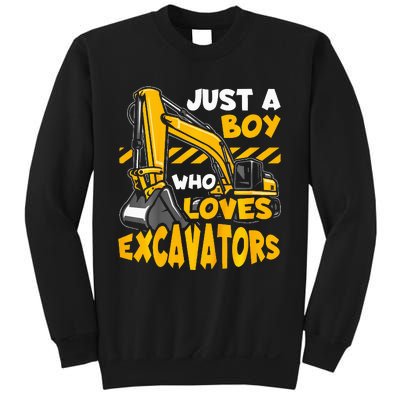 Excavator Enthusiast A Passion for Construction Vehicles Sweatshirt