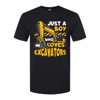 Excavator Enthusiast A Passion for Construction Vehicles Softstyle CVC T-Shirt