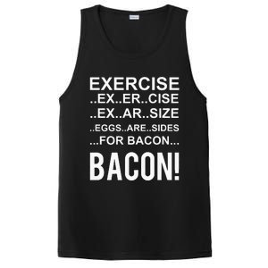 Exercise Eggs Are Side For Bacon! Funny Bacon PosiCharge Competitor Tank