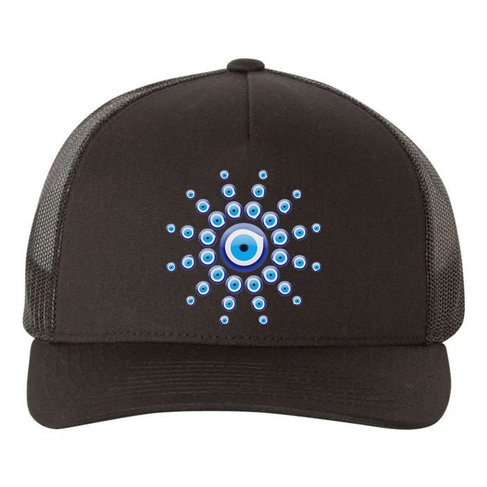 Evil Eye Against Evil Spirits Greek Turkish Eye Nazar Yupoong Adult 5-Panel Trucker Hat