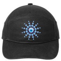 Evil Eye Against Evil Spirits Greek Turkish Eye Nazar 7-Panel Snapback Hat