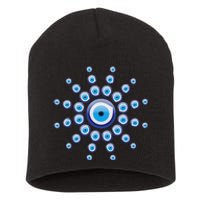 Evil Eye Against Evil Spirits Greek Turkish Eye Nazar Short Acrylic Beanie