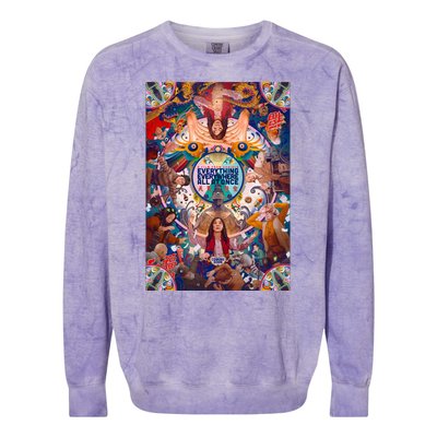 Everything Everywhere All At Once Colorblast Crewneck Sweatshirt