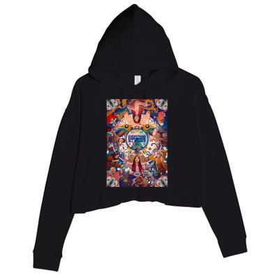 Everything Everywhere All At Once Crop Fleece Hoodie