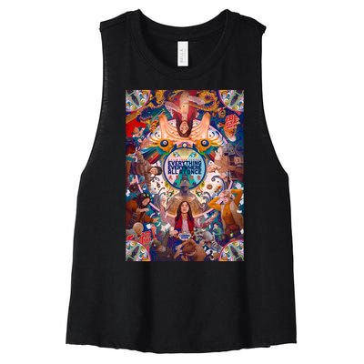 Everything Everywhere All At Once Women's Racerback Cropped Tank