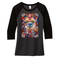 Everything Everywhere All At Once Women's Tri-Blend 3/4-Sleeve Raglan Shirt