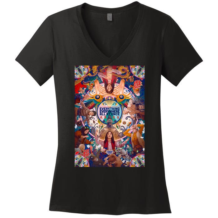 Everything Everywhere All At Once Women's V-Neck T-Shirt