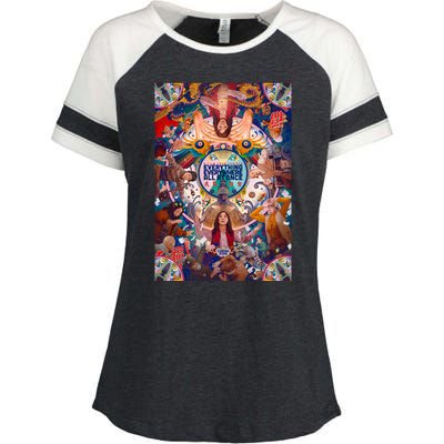 Everything Everywhere All At Once Enza Ladies Jersey Colorblock Tee