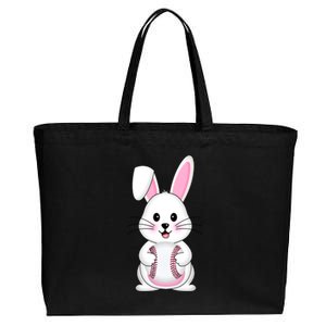 Easter Egg Bunny Baseball Sport Rabbit Great Gift Cotton Canvas Jumbo Tote