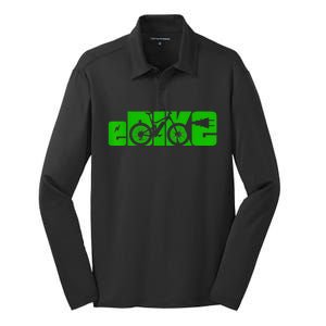 EBike Electric Bicycle Silk Touch Performance Long Sleeve Polo