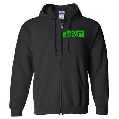 EBike Electric Bicycle Full Zip Hoodie