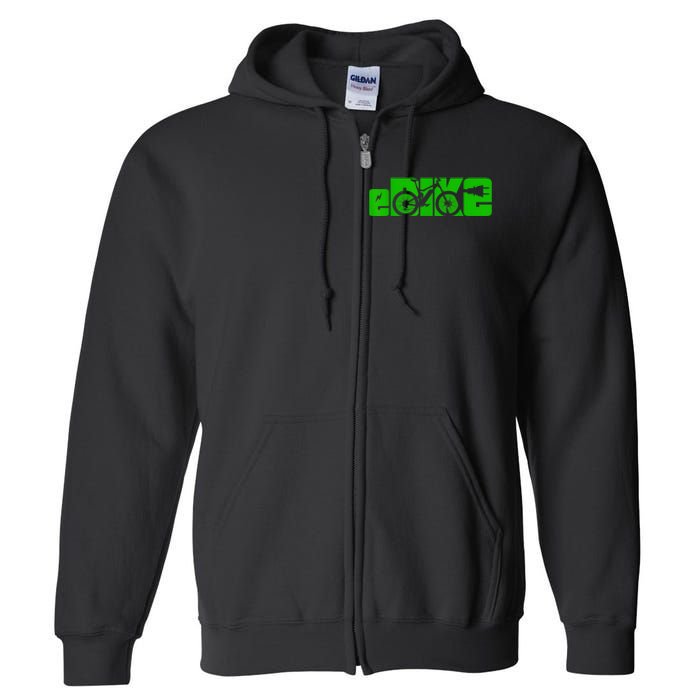 EBike Electric Bicycle Full Zip Hoodie