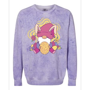 Easter Egg Bunny Gnome Colorblast Crewneck Sweatshirt