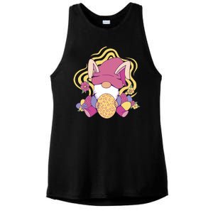 Easter Egg Bunny Gnome Ladies PosiCharge Tri-Blend Wicking Tank