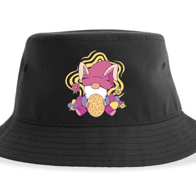 Easter Egg Bunny Gnome Sustainable Bucket Hat