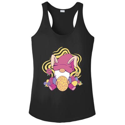 Easter Egg Bunny Gnome Ladies PosiCharge Competitor Racerback Tank