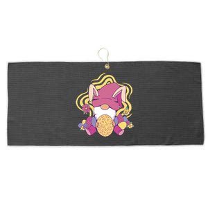 Easter Egg Bunny Gnome Large Microfiber Waffle Golf Towel