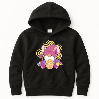 Easter Egg Bunny Gnome Kids Hoodie