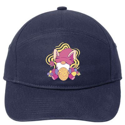 Easter Egg Bunny Gnome 7-Panel Snapback Hat